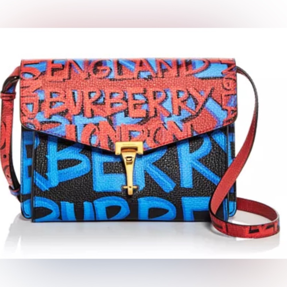 Burberry
Small Macken Graffiti Print Leather Crossbody